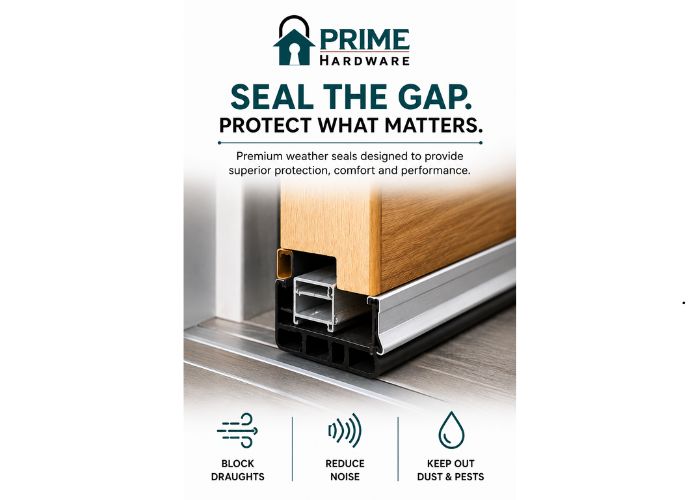 Weather Seals for Draught-Proofing and Energy-Efficient Doorways by Prime Hardware