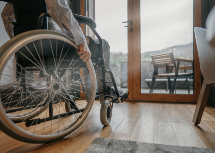 Freestanding Platform Lift for Wheelchairs by Shotton Lifts