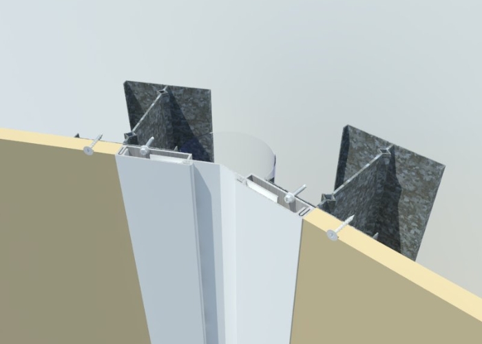 Aluminium Seismic Joint Cover for Walls by Unison Joints