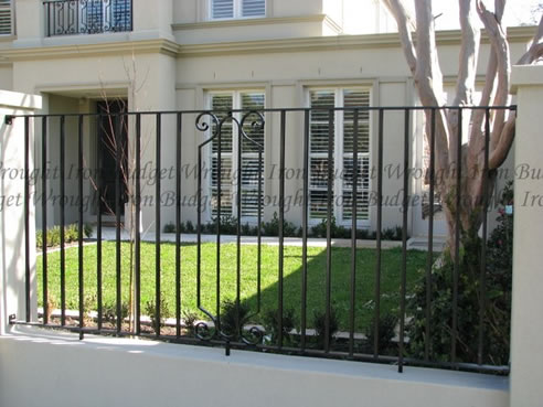 wrought iron fence