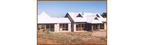 house with timber windows