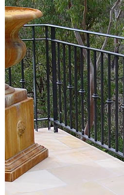 wrought iron balustrade