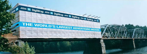 digitally printed scaffolding banner