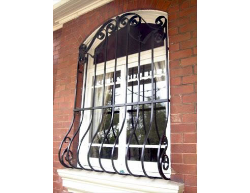 wrought iron security grilles