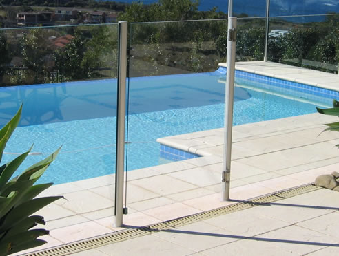 steel and glass balustrade