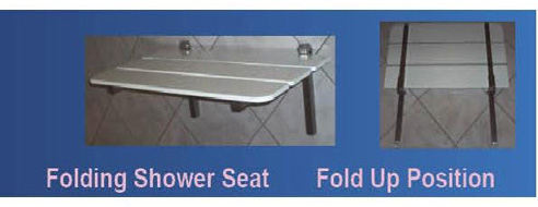 folding shower seat