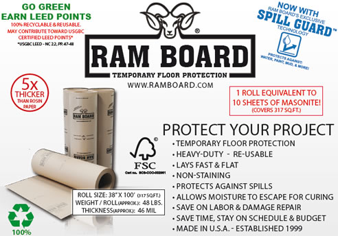 Temporary Floor Protection Ram Board Altamonte Bayswater North
