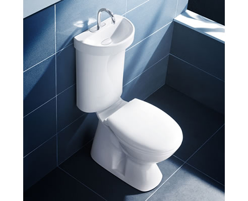 toilet with integrated basin