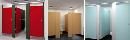 washroom cubicles