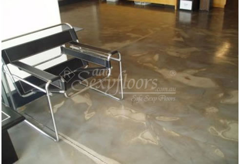 polished concrete floor