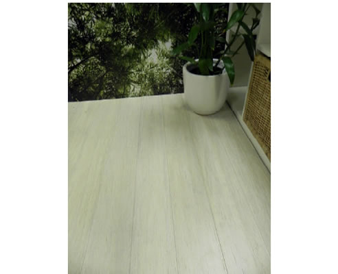 white bamboo flooring