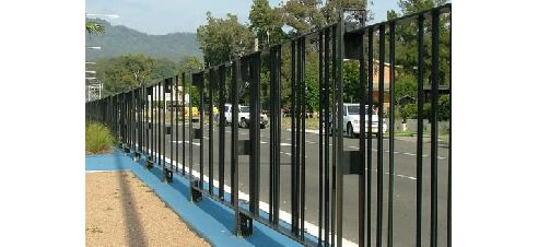 pedestrian barrier fence