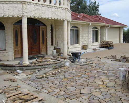 random tile outdoors
