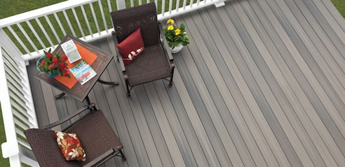 grey birch composite decking