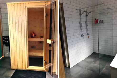 traditional finnish spruce sauna