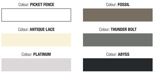 Davco Colour Grout Chart