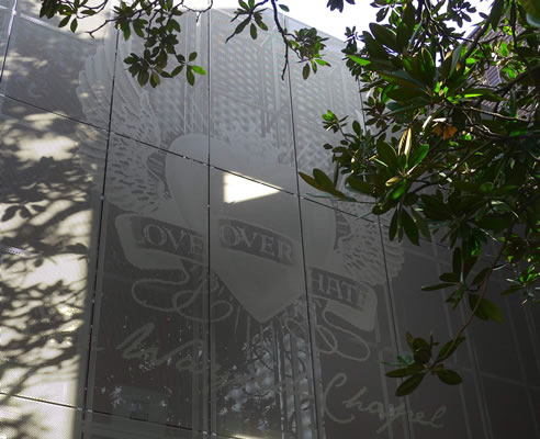 perforated metal facade