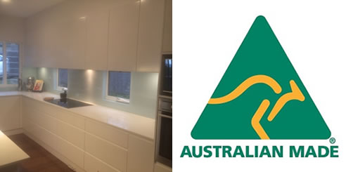 australian made acrylic kitchen splashback