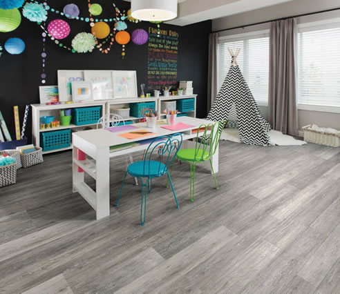 grey luxury vinyl flooring