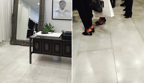 before and after inex floor concrete look