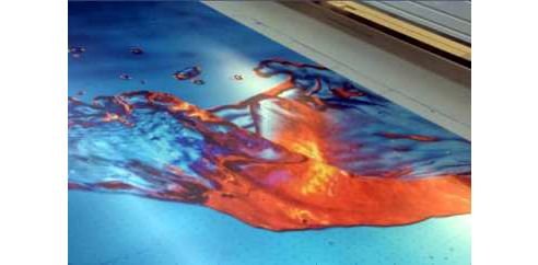 printed acrylic splashback