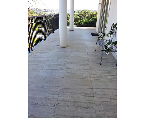 sealed natural stone paving