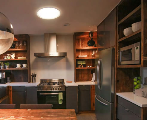 kitchen skylight with led lighting