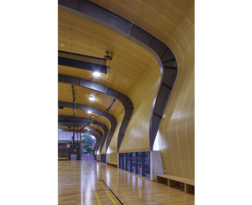 curved interior lining