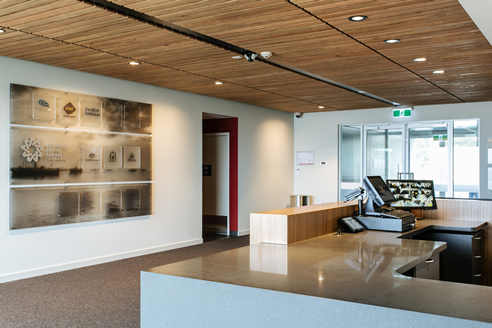 timber slat ceiling