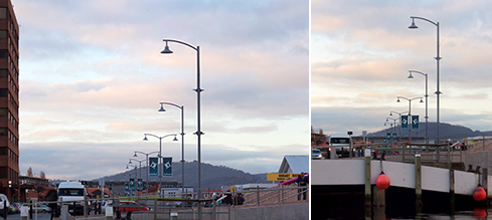 hobart waterfront led street lights