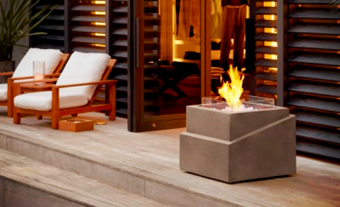 Step Fire Pit outdoor fire by EcoSmart Fire