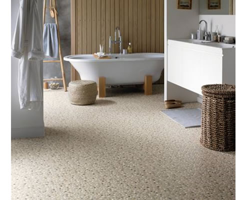 pebble look bathroom vinyl floor