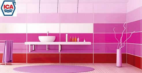 pink bathroom water based coatings for glass