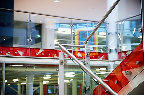 internal enclosed feature stairs by Stainform