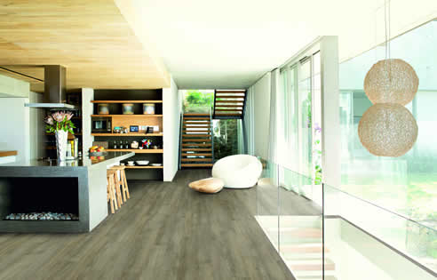 vinyl timber look kitchen floor