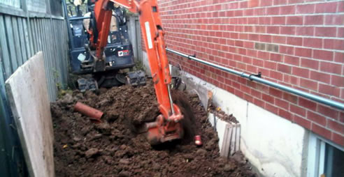 Exterior Excavation Waterproofing Repair