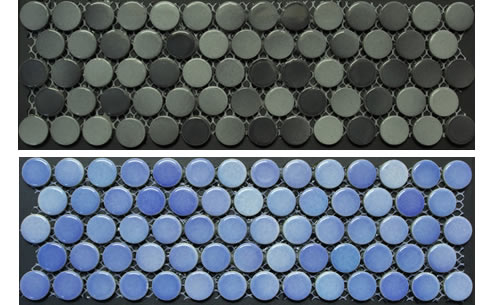 penny round mosaic tiles