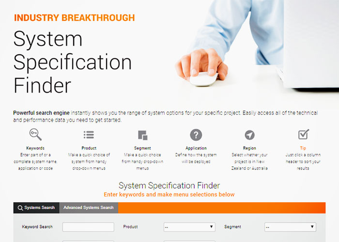 Easy Walling Specification with System Specification Finder by AFS