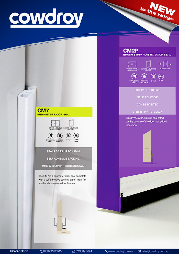 CM7 Perimeter Door Seal from Cowdroy