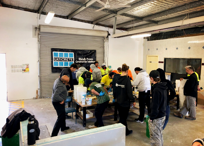 Epoxy Training at Macquarie Fields TAFE with LATICRETE