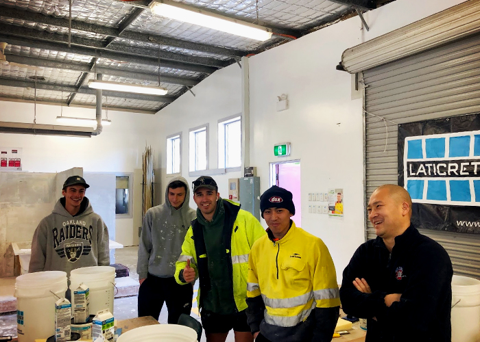 Epoxy Training at Macquarie Fields TAFE with LATICRETE