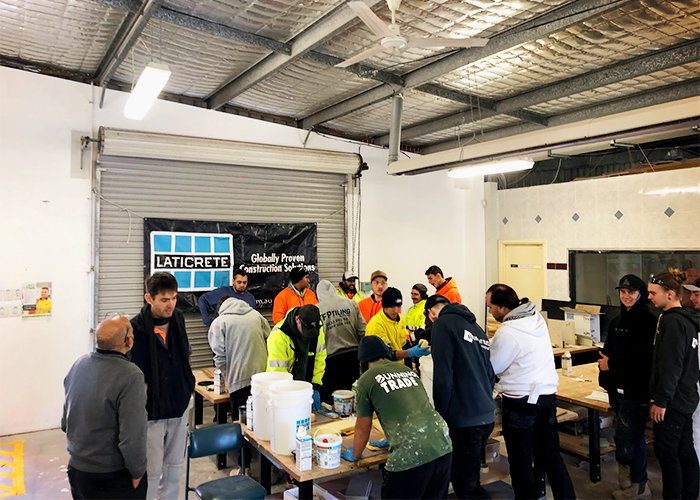 Epoxy Training at Macquarie Fields TAFE with LATICRETE