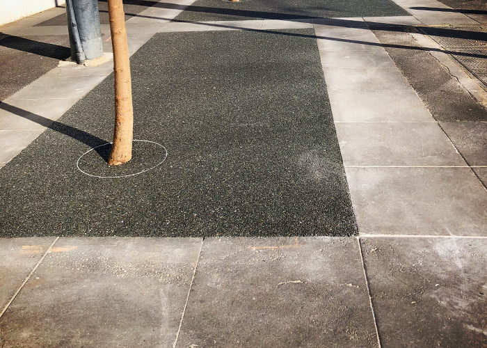 Tree Pits in Full Black - Rockpave Flowstone from MPS Paving