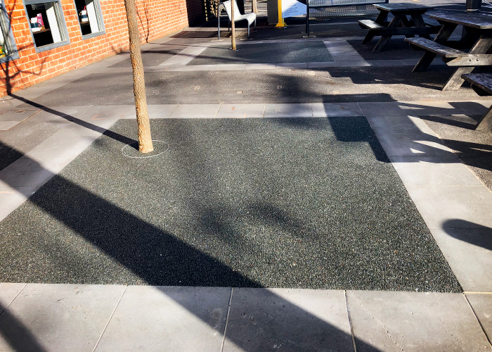 Tree Pits in Full Black - Rockpave Flowstone from MPS Paving