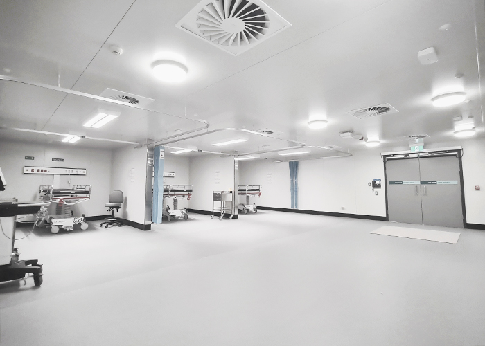 XpressLay Adhesive-free Flooring for Temporary Clinics by Altro