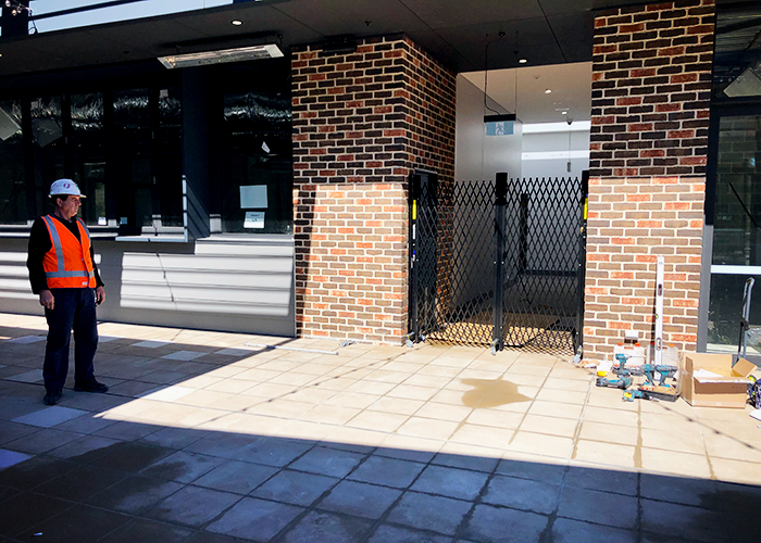 Double Diamond Mesh Barriers for Public Entry from ATDC