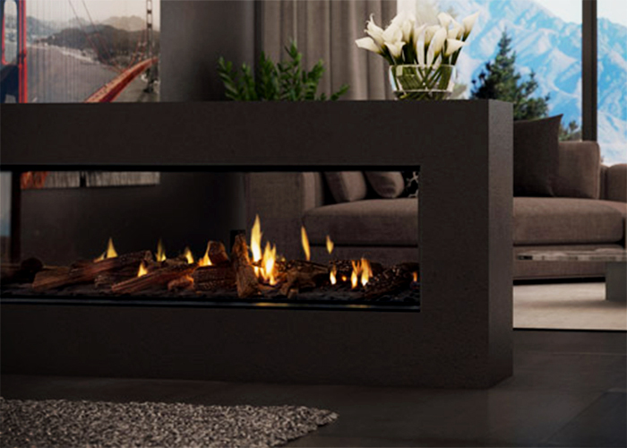 Double & Single Sided Gas Fireplaces from Cheminees Chazelles