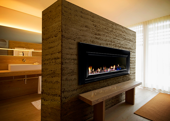 Escea Gas Log-look Fireplace from Cheminees Chazelles