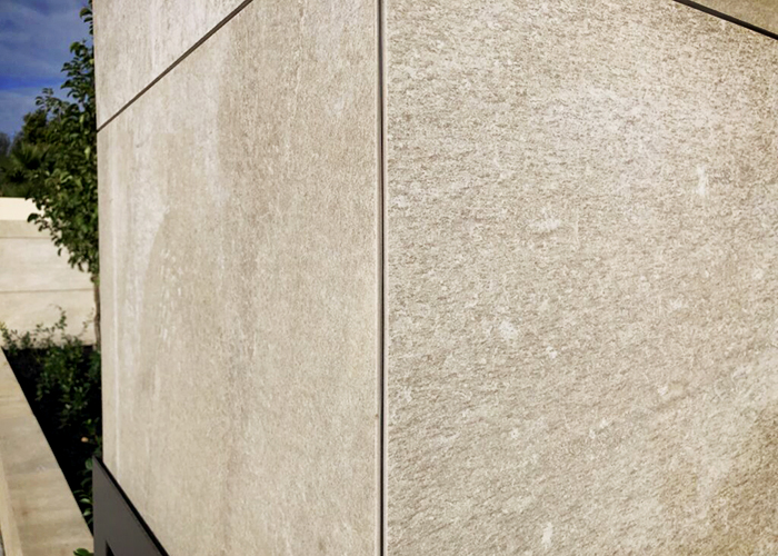 Porcelain Tile Cladding With StoneClip for Apartments by KHD