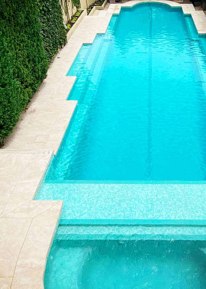 Bisazza Glass Mosaic Pool Tiles from MDC Mosaics